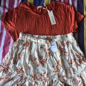 Cotton On Blouse & Skirt Size Large/Medium Bundle